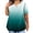 Cyan, variant on Plus Size Tops for Women 4x-5x Summer Short Sleeve Tees Floral Graphic T-Shirt V-Neck Tunic Dressy Casual Trendy Tunics with Pocket Royal Blue 3XL