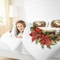 thumbnail image 4 of jejeloiu Retro Santa Claus Bedding Comforter Set,Red Xmas Berry Twin Comforter Sets,Rustic Pine Cone Bedding Set For Child,Ultra Soft Home Decor Reversible,2pcs, 4 of 8