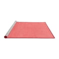 thumbnail image 2 of Ahgly Company Machine Washable Indoor Round Abstract Red Modern Area Rugs, 3' Round, 2 of 4