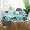 thumbnail image 5 of SKYSONIC 60"x120" Square Tablecloth with Winter Seamless Cute Owls and Snow Prints, Anti-Wrinkle and Smooth Table Cloth for Kitchen/Home Party Decoration, 5 of 7