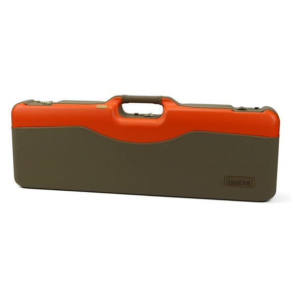 Negrini WINGS Khaki Blaze Two OU/SxS Deluxe Hunting Skeet Takedown Shotgun Travel Case 30" - 1670LXP/6273