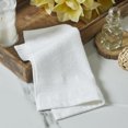 Mainstays 8-Pack Ribbed Washcloth – 100% Cotton, White 12x12, Soft & Thick