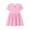 Pink, variant on Toddler Girls Summer Tee Dress Ruffle Short Sleeve A-Line Flowy Dress Cute Bunny T-Shirt Dresses Kids Easter Outfits