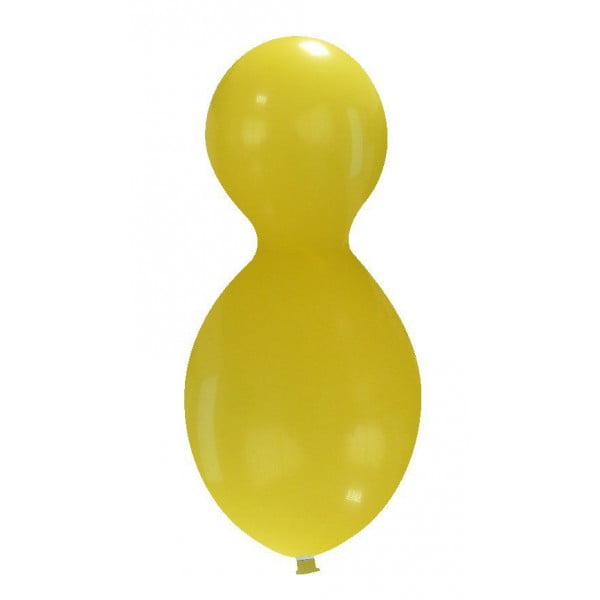 Cattex 28" x 59" Yellow Extra Large Latex Doll Shaped Balloon (1 ct