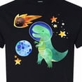 thumbnail image 4 of Inktastic Tyrannosaurus Rex Vs. Meteor Fun Space Dinosaur T-Shirt, 4 of 5