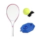 thumbnail image 3 of Pelota de para entrenador de tenis, ayuda profesional para autopráctica, ejercicio portátil para niños y adultos, herramienta con raqueta para Raqueta rosa, 3 of 8