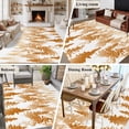 thumbnail image 5 of Burnt Orange Forest Area Rug 5x7 FT, Non Slip Bedroom Throw Carpet, Contemporary Silhouette Abstract Art Washable Soft Floor Carpet Non-Shedding Rug for Dining Room Bedside Classroom Desk, 5 of 9
