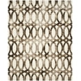 thumbnail image 2 of Safavieh Dip Dye Rosanne Distressed Area Rug, Ivory/Chocolate, 8' x 10', 2 of 11