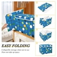 thumbnail image 2 of Yayeee Collapsible Cube Storage Bin with Lid Fabric Closet Decorative Basket with Handles, Blue Abstract, 2 of 7