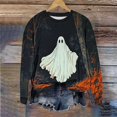 thumbnail image 2 of Wensltd Women Graphic Tees Halloween Tops Casual Fall Long Sleeve Pullover Tops, 2 of 6