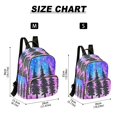 thumbnail image 3 of JIALIOU Mini Backpack Purse for Women Quilted Casual Daypack Small Travel Shoulder Bag, Trees under The Starry Sky, 3 of 7