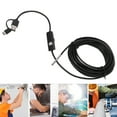 thumbnail image 3 of Caméra d'Inspection Numérique pour Endoscope HD avec Objectif 3,9 mm, Étanche IP67, Endoscope Industriel pour PC Ordinateur, 6 Lumières LED, Résolution 1280 X 720, Caméra d'Endoscope USB, 3 of 7