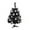 Black, variant on Artificial Halloween Tree with Lights, Pre-lit Black Halloween Tree Table Decor with Silver Balls for Party Home Decor, Halloween Decorations