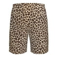 thumbnail image 6 of Kdxio Leopard Print-2 Pattern Mens Casual Shorts - Drawstring Summer Beach Sports Shorts for Men, 6 of 9