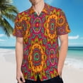 thumbnail image 5 of High Quality Hawaiian Shirts for Men Short Sleeve Aloha Beach Shirt Floral Summer Casual Button Down Shirts Blouses XFK4GH, 5 of 7