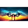 thumbnail image 1 of Diamond Drill Angel Lovers 5D DIY Kits de pintura Full Square Wall Decor Art Craft FLhrweasw Nuevo, 1 of 9