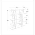 thumbnail image 2 of Decorotika Adar Bookcase White And Gold, 2 of 6