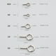 thumbnail image 2 of Accesorios Clavo de ojo de oveja Tornillo Clavo pequeño de cobre Accesorios Clavo autorroscante de cuerno de cordero Cordón Material hecho a mano, 2 of 5