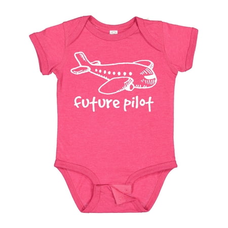 

Inktastic Future Pilot Airplane Doodle Plane Gift Baby Boy or Baby Girl Bodysuit