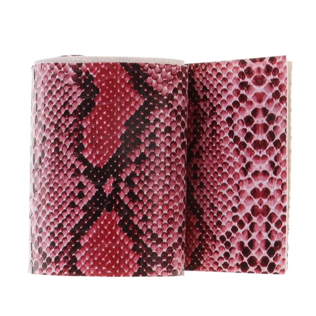 Decoración de caña de pescar Sunnimix Diseño Serpiente Piel Bricoje Colector rojo