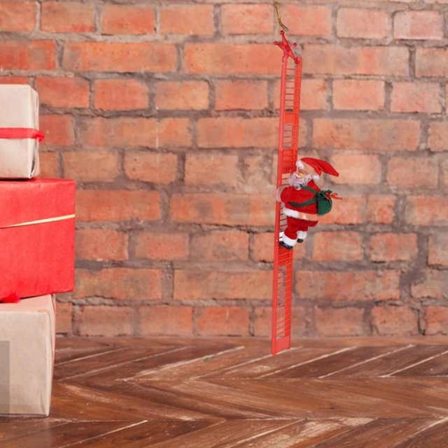 Escalera de Eletric Juguetes para niños Decoración de Navidad para interiores y exteriores Regalos de cumpleaños para Brillo Yotijar Papá Noel Elétrico