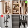 thumbnail image 3 of 6-Pack 24x16" Wire Rack Covers – Imitation Wood, Easy Install for Pantry, Kitchen & Closet(Natural Wood), 3 of 7
