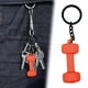 thumbnail image 4 of Llavero Mini Mancuerna | Llavero de halterofilia de gimnasio para entusiastas del fitness | Accesorio novedoso duradero de silicona | Regalo divertido unisex | Bolso Mochila Cartera Decoración, 4 of 8