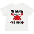 thumbnail image 3 of Inktastic Nanny Loves Me Grandson Boys or Girls Toddler T-Shirt, 3 of 5