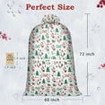 thumbnail image 3 of 4 count  Christmas  Bags for Presents, 60x72inch  Christmas  Bags, Xmas  Giant  Bag for Huge Xmas Gifts Bicycle,  and Dolls with 4 count Tags, 3 of 7