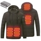 thumbnail image 1 of Sexy Dance Men Warm Coat Electric Thermal Coat Jacket Winter Hooded Outwear Calentamiento al aire libre Chaquetas cálidas con paquete de batería de 10000mAh, 1 of 11