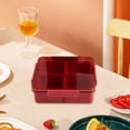 thumbnail image 4 of Outdoor Storage Box Plastic Divided Serving Tray with Lids Snack Fruit Trayfood Storage Lunch Storage Box Vegetarian Candy Snack Party Appetizers Tray Small Lunch Box,Lunch Box Containers, 4 of 6