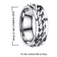 thumbnail image 5 of EeaseMX Anillo sencillo y delicado de acero inoxidable, joyería creativa, anillo de moda para hombre y niño (color acero, tamaño 8), 5 of 8