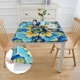 thumbnail image 2 of Acheng Flowers Square Tablecloth with Elastic Edge 100% Polyester Fiber 40*40, 2 of 8