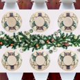 thumbnail image 7 of Ryvnso Owl on Tree Pattern Round Plate Mats Dining Table Placemat Set of 4 for Holiday Decoration, 7 of 7