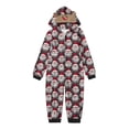 thumbnail image 3 of Odeerbi Christmas Onesie Pajamas for Family Holiday Sleep Jumpsuit Long Sleeve Family Christmas Pajamas Matching Sets Toddler Fashion Lattice Print Plush Jumpsuit Sleepwear PJs Set Red, 3 of 6