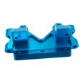 thumbnail image 2 of Barra de Mamparo frontal perfke aluminio para SLASH 2WD 1/10 RC Short Azul, 2 of 9