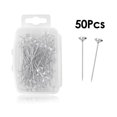 thumbnail image 1 of Alfileres de costura de 100/50 piezas, herramientas de retales de bordado, aguja de posicionamiento, alfileres de botón de Metal fijo, accesorios de costura DIY, 1 of 4