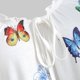 thumbnail image 5 of ICHUANYI Clearance Women Summer Casual Plus Size Asymmetrical Print Tank Top Lace Blouse(White, XXL) ICHUANYI WER2023080915709, 5 of 8