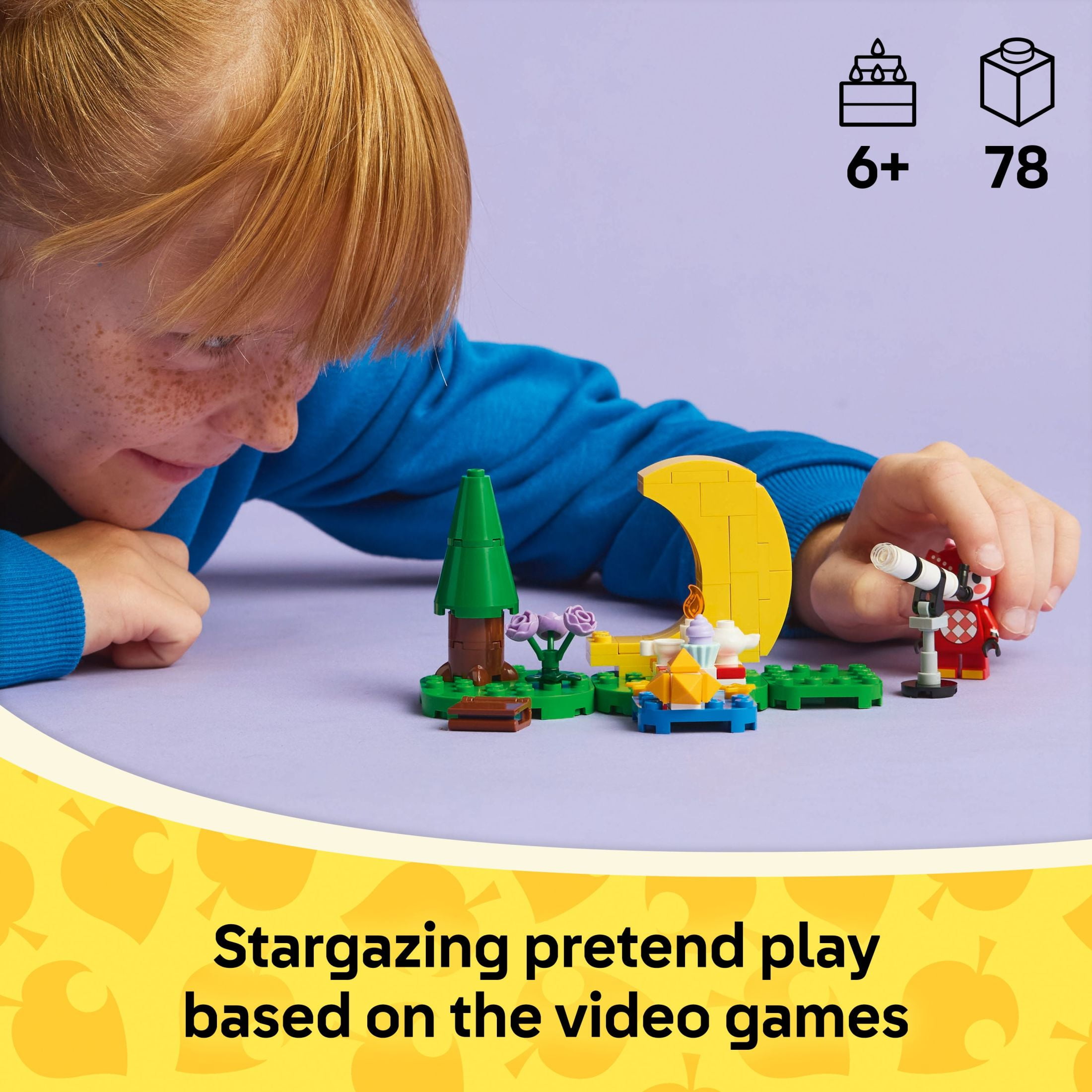 LEGO Animal Crossing Stargazing with Celeste Building Toy  Animal Crossing Toy Figure and Playset fo(图4)