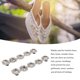 thumbnail image 4 of Clips de Zapatos de Diamantes de, Exquisito Exquisito 2 Piezas de Cristal de Cristal Clips de Zapatos de Diez Rianas para Fiesta, 4 of 7