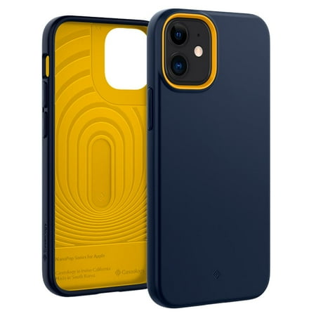 iPhone 12 Mini Case, Caseology Nano Pop Silicone Case for Apple iPhone 12 Mini - Blueberry Navy