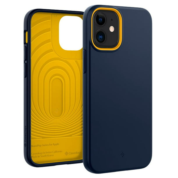 Iphone 12 Mini Case Caseology Nano Pop Silicone Case For Apple Iphone 12 Mini Blueberry Navy Walmart Com Walmart Com