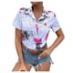 thumbnail image 1 of Camisa informal de temperamento con estampado floral de manga corta elegante y cómoda con cuello en V para mujer OAVQHLG3B Store lin121212, 1 of 5