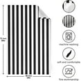 thumbnail image 3 of GZHJMY Soft Absorbent Reusable Kitchen Towels, Set of 6|28x18 in, Black White Stripes Pattern Dining Kitchen Living Room Tea Towels Dish Towels Decorative Towels, 3 of 7