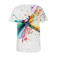 thumbnail image 5 of Stylish Women's T-Shirts for Everyday Wear - Women's F Print Round Neck Short Sleeve Top - and Comfortable Design for Casual Outfits, 5 of 5