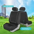 thumbnail image 5 of FH Group Cloth Car Seat Covers - Universal Fit Automotive Seat Covers, Solid Back Seat Cover - Full Set, 5 of 8