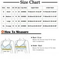 thumbnail image 3 of YWDJ Bras for Women Full Coverage Padded Lounge Bras Wirefree Comfortable Bras Adjustable Straps Half Cup Push up Wrap Bras Padded Plus Size Comfy Bras Solid Sleep Bras Gray M, 3 of 5