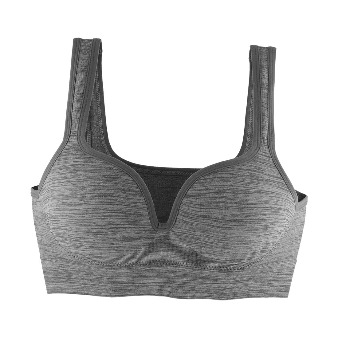 Lady Stretchy Paded Support Sports Bra Wireless Indoor Exercise ...