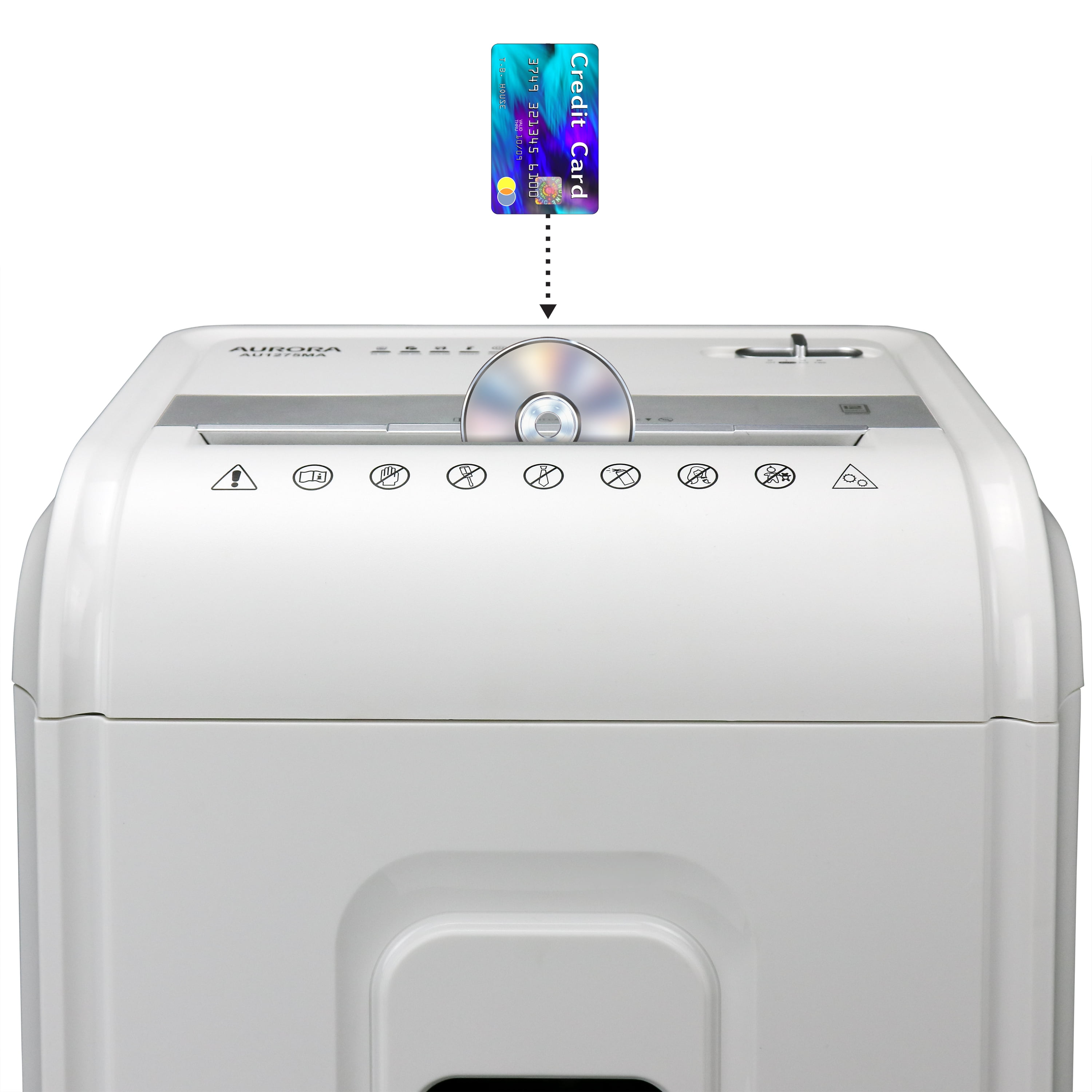 Aurora GB AU1480MA High-Security 14-Sheet Micro-Cut Shredder, Anti-Jam, CD/DVD Credit Card, Pullout Basket, 30 Minutes Duty Cycle
