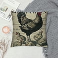 thumbnail image 2 of PHYHOO Vintage Farmhouse Animals Pillow Covers Red Buffalo Plaids Farm Fresh Turkey Hens &amp; Chicks Goats Throw Pillow Case Cushion Cover Farmhouse Decorations (Red), 2 of 5